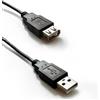Atlantis Cavo Atlantis Usb 2.0 AA M/F 480 Mbit/s 1m Nero [P019-UB2-AAMF-1]