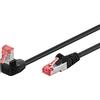 Goobay Cavo di rete Goobay Patch Cat 6 S/Ftp 90' 0,50m Nero [51542]