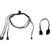 ALPHACOOL Cavo Y Alphacool RGB Led 3-vie con connettore JST 0.6m Nero [18602]