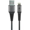 Goobay Cavo da Lightning goobay a USB A 1m Grigio siderale/Argento [49296]