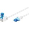 Goobay Cavo di rete Goobay Cat.6A 1x 90 gradi U/UTP 1m bianco [51536]