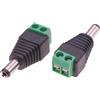 Techly Adattatore Alimentazione DC Techly 2.5x5.5mm Maschio Terminal Block 2 pin Nero/Verde