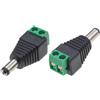 Techly Adattatore Alimentazione DC Techly 5.5x2.1mm Maschio Terminal Block 2 pin Nero/Verde