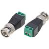 Techly Adattatore Connettore Terminal Block Techly 2-pin a BNC Maschio Nero/Verde