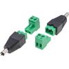 Techly Adattatore alimentazione DC Techly 2.5x5.5 mm Maschio Terminal Block 2 pin Nero/Verde