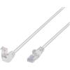 Techly Cavo di rete Patch Techly Connettore Angolato 90° CCA Cat. 5E UTP 1m Bianco