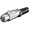 Goobay Connettore microfono Goobay XLR 189-3 G a filo 3Pin Nero [11959]