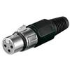 Goobay Connettore microfono Goobay XLR 189 SB Jack a filo 3Pin Nero [11755]