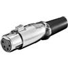 Goobay Connettore microfono Goobay XLR 189-4 G a filo 4Pin Nero [11960]