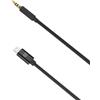 Celly Cavo audio Celly Lighting a Jack 3.5 1m Nero [USBLIGHT35MMBK]