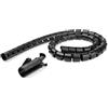 Startech.com Fermacavi a spirale Startech.com 2.5mx45mm Nero [CMSCOILED4]