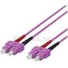 WP EUROPE Cavo patch Wp Europe in fibra ottica 2FO OM4 SCD/SCD 5m viola [WPC-FP4-5SCSC-050]