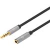 Manhattan Cavo Manhattan prolunga audio stereo 3.5mm m/f 5m Nero/argento [356053]