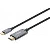 Manhattan Cavo adattatore Manhattan 153607 Cavo usb HDMI tipo A (Standard) a USB tipo-C 4K@60Hz 2m Nero/Argento