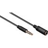 Goobay Cavo audio Goobay Pro MiniJack 3.5 mm est. 4P Nero 0.5m [62476]