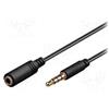 Goobay Cavo audio Goobay Pro MiniJack 3.5mm est. 4P Nero 2.0m [62479]