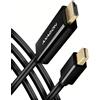 AXAGON Cavo adattatore Axagon RVDM-HI14C2 da Mini DisplayPort a HDMI 4K/30 Hz 180 cm Nero [RVDM-HI14C2]