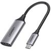 UGREEN Adattatore Usb Ugreen Usb Tipo-C a Hdmi 2.0 4K a 60Hz Thunderbolt 3 per MacBook/PC Grigio [70444]