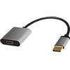 Logilink Adattatore LogiLink Display Port - Hdmi 0.15m Nero/Grigio [CDA0108]