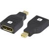 Techly Adattatore Techly 364378 Mini DisplayPort F a DisplayPort M 4K Nero [IADAP DP-MDP2]
