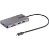Startech.com Adattatore Usb Startech.com Multiporta Usb-c 2x Hdmi 4K UHD Grigio [120B-USBC-MULTIPORT]