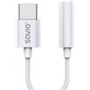 SAVIO Adattatore Savio AK-35/B USB-C Mini Jack 3.5mm Bianco [AK-51]