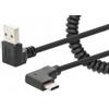 Manhattan Cavo Manhattan di ricarica USB-A a USB-C 1m 300V 10ms Nero