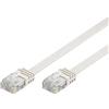 Goobay Cavo patch Goobay piatto RJ-45 maschio Cat5e U/UTP 1m Bianco [93358]