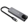 Atlantis land Adattatore multiporta Atlantis Land 2xUSB-C a Gigabit Ethernet Grigio