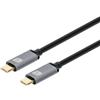 Techly Cavo Techly USB 3.2 Maschio/USB-C™ Maschio E-Mark 2m Nero