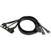 Silverstone Cavo SilverStone SST-G11313530-RT USB Typo-C Nero [SST-G11313530-RT]