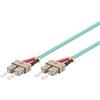 WP EUROPE Cavo fibra ottica Wp europe Patch 2FO OM3 SCD/SCD 10m Aqua [WPC-FP3-5SCSC-100]