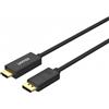 Unitek Cavo adattatore Unitek V1608A DisplayPort 1.2 a Hdmi 4K 60HZ 1.8m Nero [V1608A]
