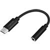 Logilink Cavo adattatore Logilink UA0398 Usb-C Jack 3,5mm 13cm Nero [UA0398]