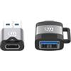Manhattan Set 2 Adattatori Manhattan USB-A o USB-C ad una porta USB-A o USB-C