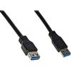 Link Cavo prolunga Link usb 3.0 A-A 3MT M/F in rame Nero [LKCU3030]