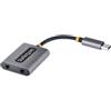 Startech.com Adattatore audio Startech.com USB C A Jack 3.5mm sdoppiatore audio USB-C 2 Cuffie [USBC-AUDIO-SPLITTER]