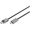 Digitus Cavo adattatore Digitus DisplayPort 4K HDMI tipo A DB-340202-030-S Nero [AKASSVA00000027]