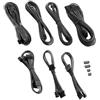 CABLEMOD Cavo di alimentazione CableMod Classic ModMesh Cable Extension Kit 4+4 Series Carbonio [CM-PCSR-16P3KIT-NKC-R]