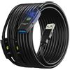 Techly Cavo di prolunga Techly ICUR30200 Usb-A con 3 Amplificatori di Segnale 20m Nero [ICUR30200]