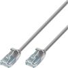 Techly Cavo di rete Techly patch Cat.6 UTP Slim 0.5m Grigio