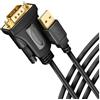 AXAGON Cavo adattatore Axagon ADS-1PQN porta COM RS-232 a USB 2.0 Nero [ADS-1PQN]