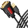 AXAGON Cavo adattatore Axagon ADS-1PSN porta COM RS-232 a USB 2.0 Nero/Rosso [ADS-1PSN]