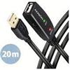AXAGON Cavo Axagon ADR-220 ripetitore attivo USB 2.0 A-M a A-F 20m Nero [AKAXNKUADR22001]