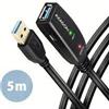 AXAGON Cavo Axagon ADR-305 ripetitore attivo USB 3.0 A-M a A-F 5m Nero [AKAXNKUADR30500]