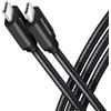 AXAGON Cavo usb Axagon BUCM-CM10AB USB-C a USB-C 60W/3A 1.5m Nero [BUCM-CM15AB]