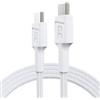 Green Cell Cavo Usb Green Cell PowerStream con ricarica rapida tipo-C a tipo-C 200cm 60W Bianco [KABGC29W]