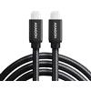 AXAGON Cavo Axagon USB-C a USB-C 2.0 PD 240W 5A 3m Alu-Nero [BUCM2-CM30AB]