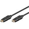 Goobay Cavo HDMI Goobay spina/spina a 360 gradi con Ethernet Nero 5m [61292]