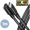 AXAGON Cavo di prolunga Axagon BUCM32-CF10AB Gen2 USB Tipo C 1m/5A/20Gbps/PD 240W/Nero [AKAXNTUCM32CF10]